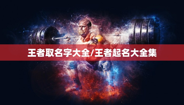 王者取名字大全/王者起名大全集