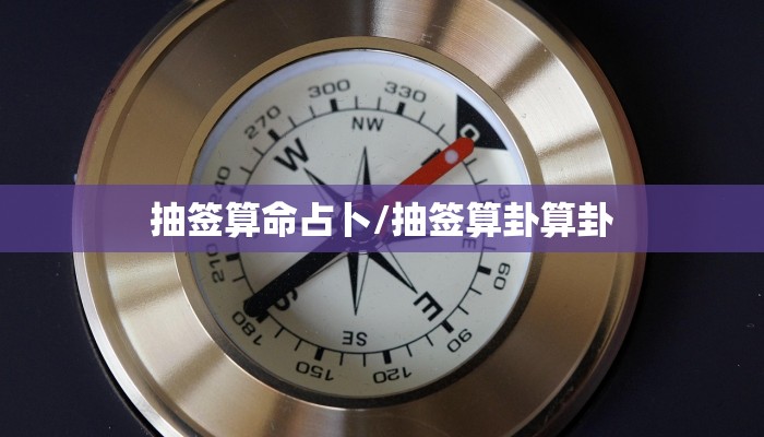 抽签算命占卜/抽签算卦算卦