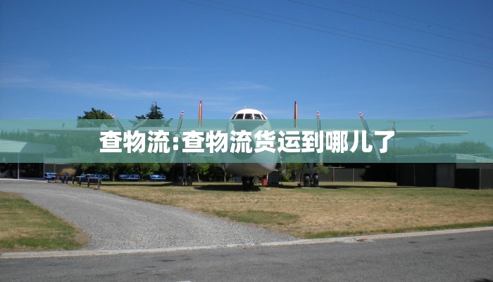 查物流:查物流货运到哪儿了