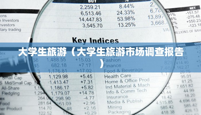 大学生旅游（大学生旅游市场调查报告）